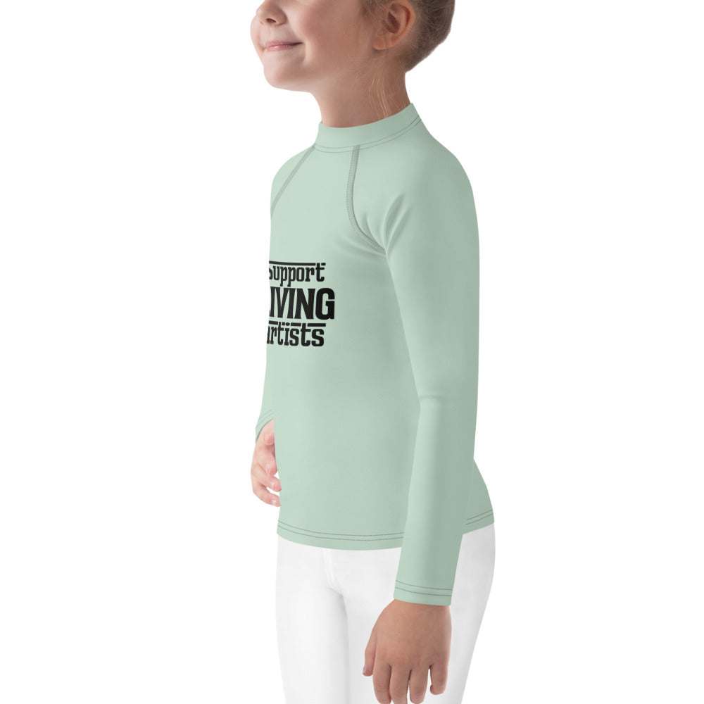 SUPPORT LIVING  ARTISTS - Kids Rash Guard