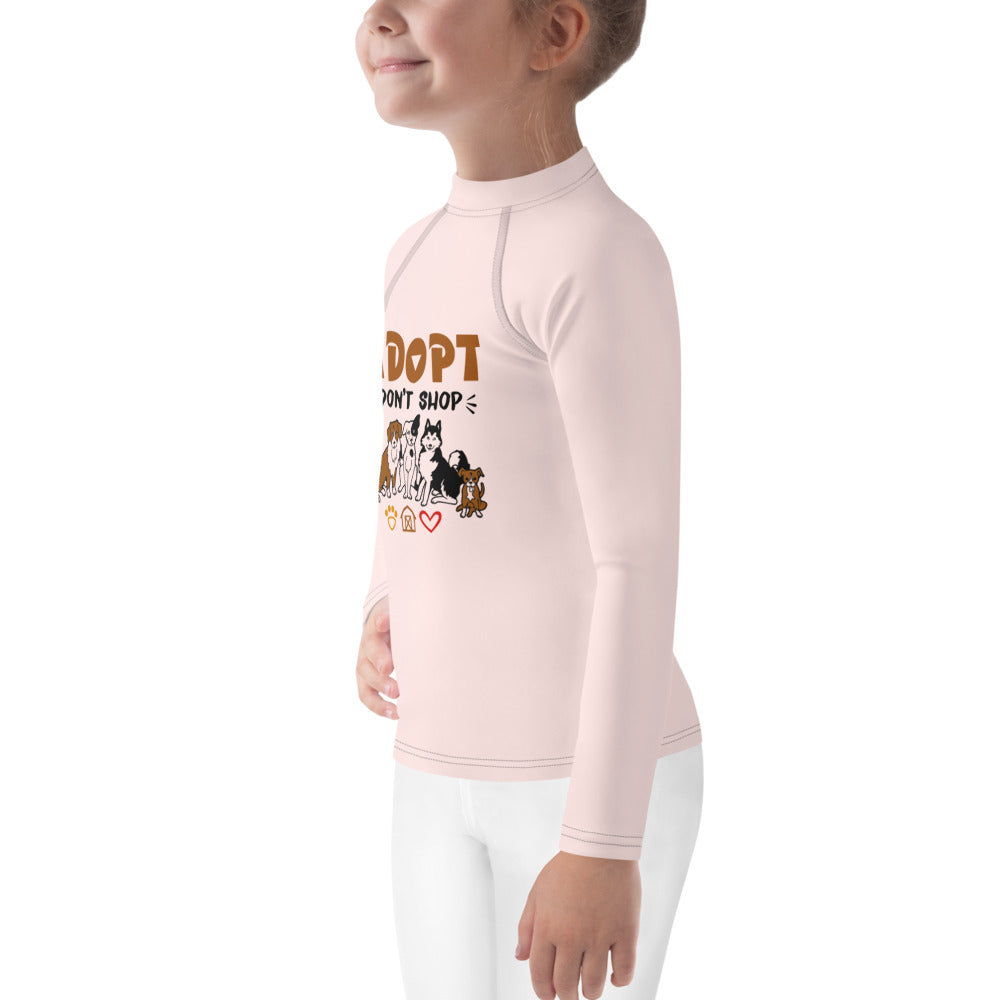 ADOPT DON'T SHOP - Kids Rash Guard