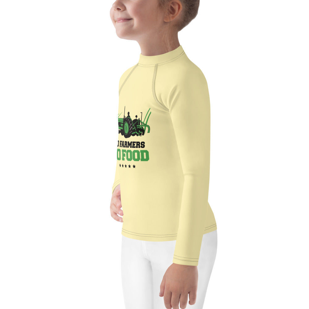 NO FARMERS NO FOOD - Kids Rash Guard