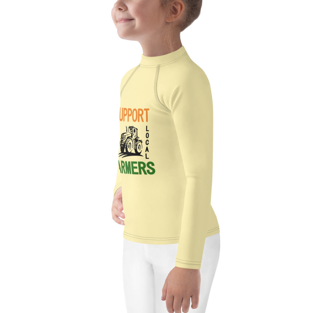 SUPPORT YOUR LOCAL FARMERS - Kids Rash Guard