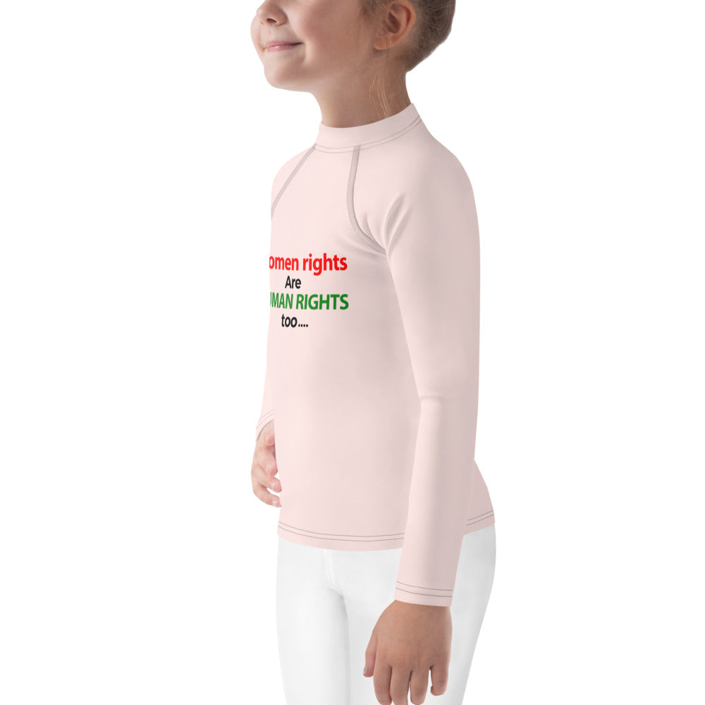 WOMEN RIGHTS ARE HUMAN RIGHTS TOO - Kids Rash Guard