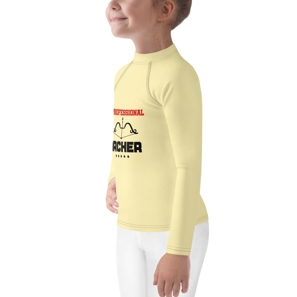 A PROFESSIONAL ARCHER - Kids Rash Guard