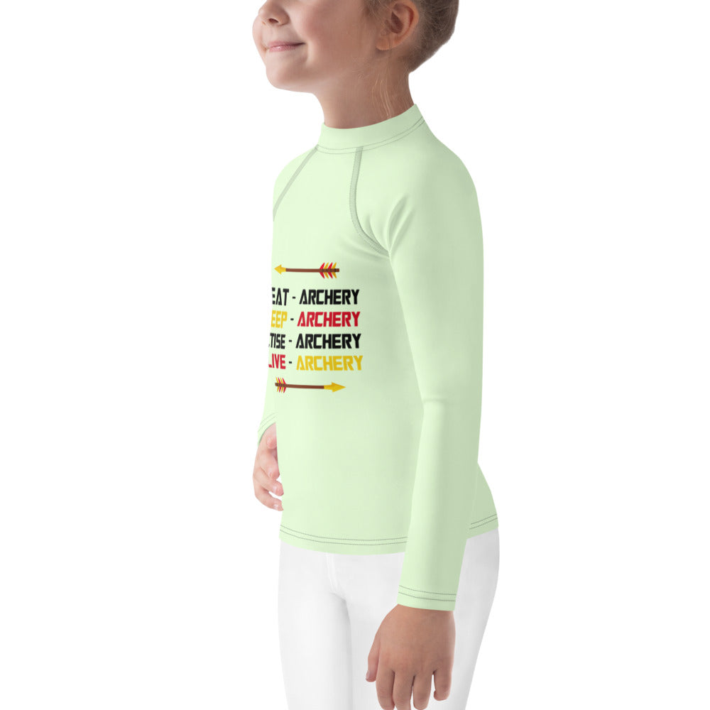 EAT-ARCHERY... - Kids Rash Guard