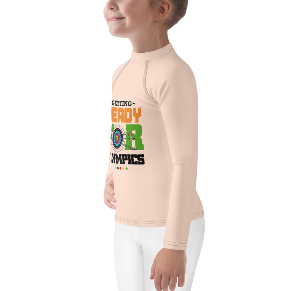 GETTING READY FOR OLYMPICS - Kids Rash Guard