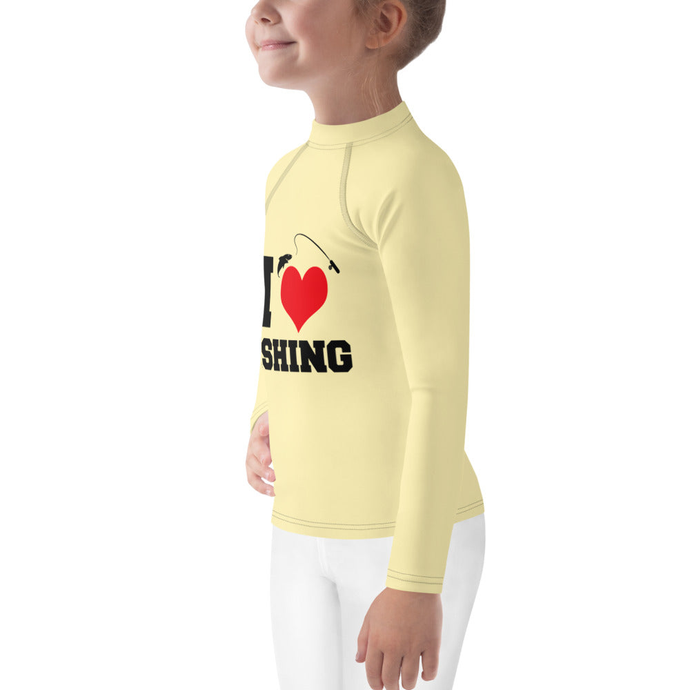 I LOVE FISHING - Kids Rash Guard