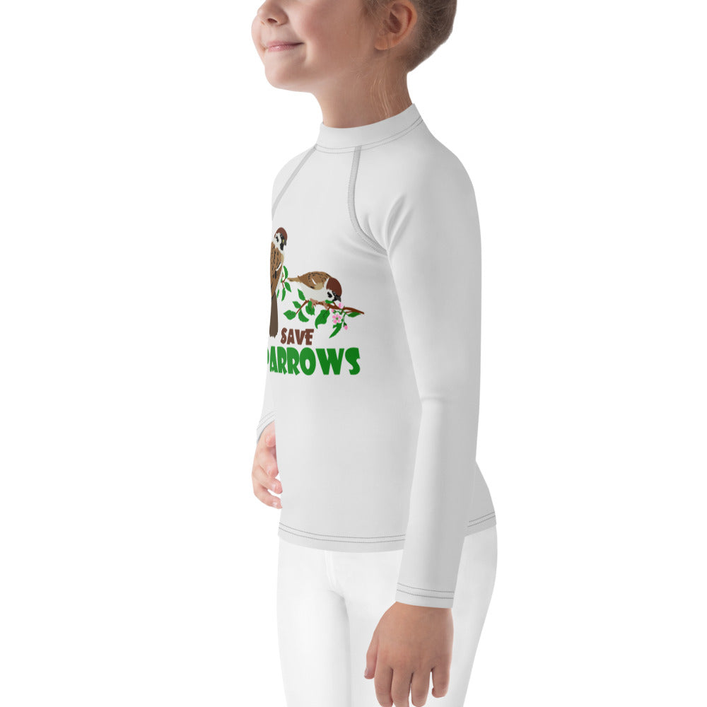 SAVE SPARROWS - Kids Rash Guard