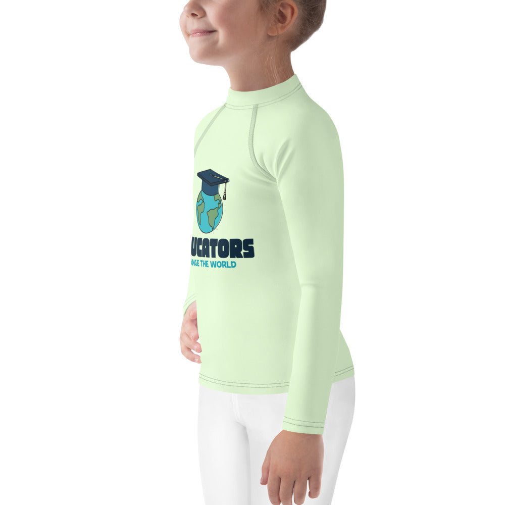 EDUCATORS CHANGE THE WORLD - Kids Rash Guard