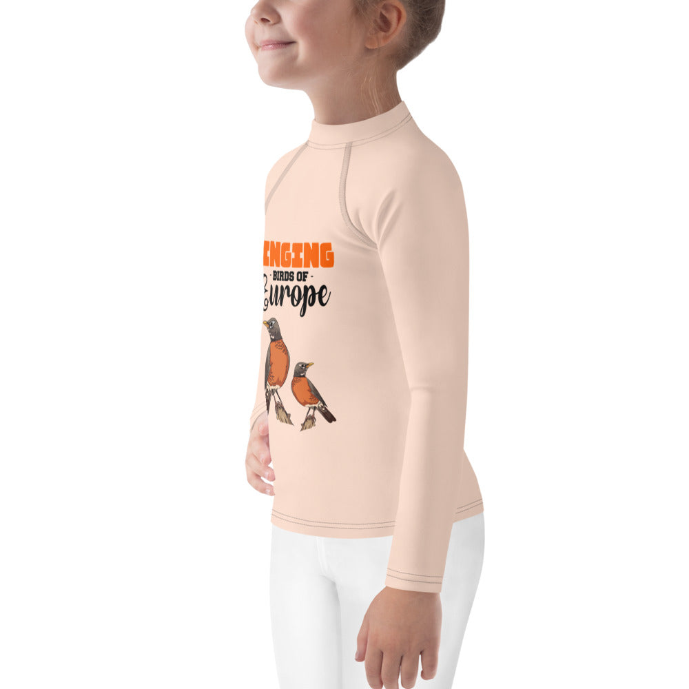 SINGING BIRDS OF EUROPE - Kids Rash Guard