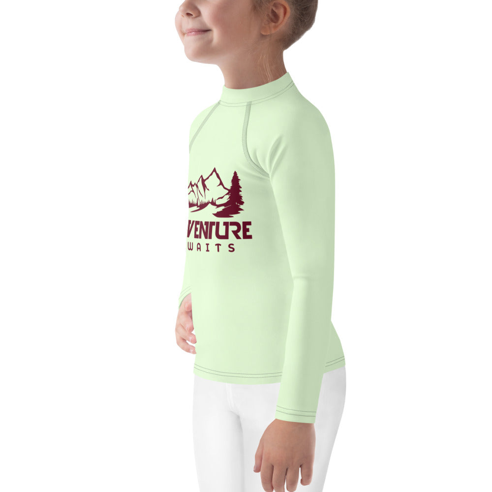 ADVENTURE AWAITS - Kids Rash Guard