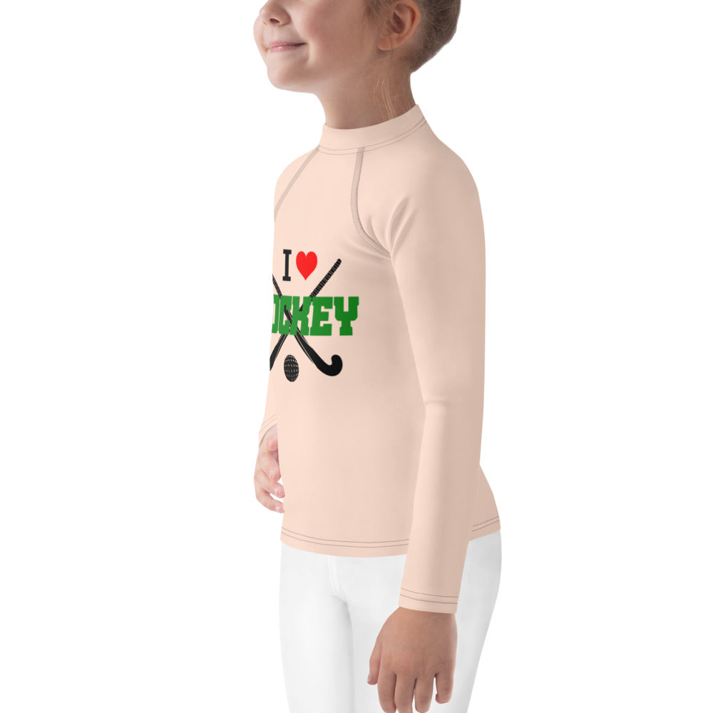 I LOVE HOCKEY - Kids Rash Guard