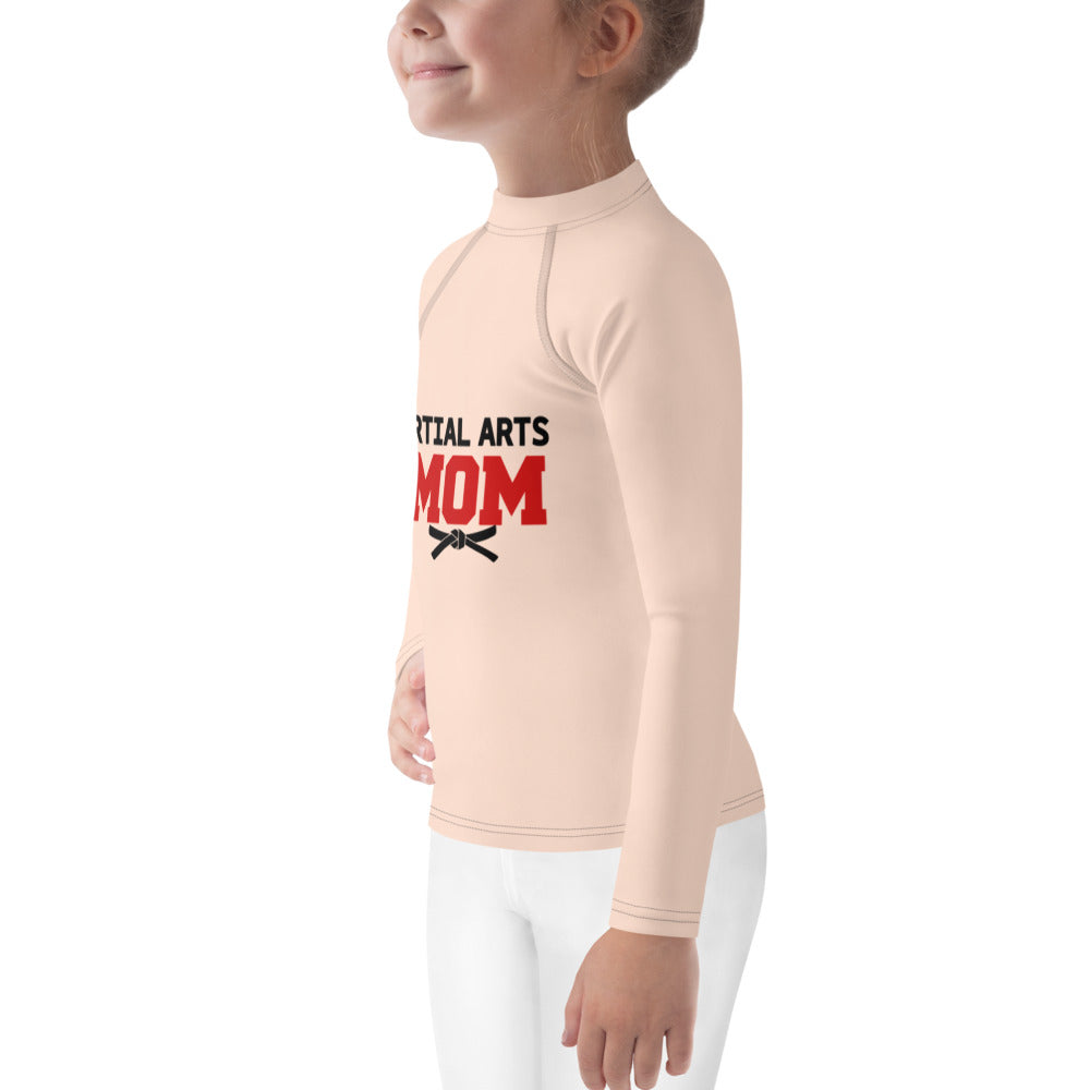 MARTIAL ARTS MOM - Kids Rash Guard