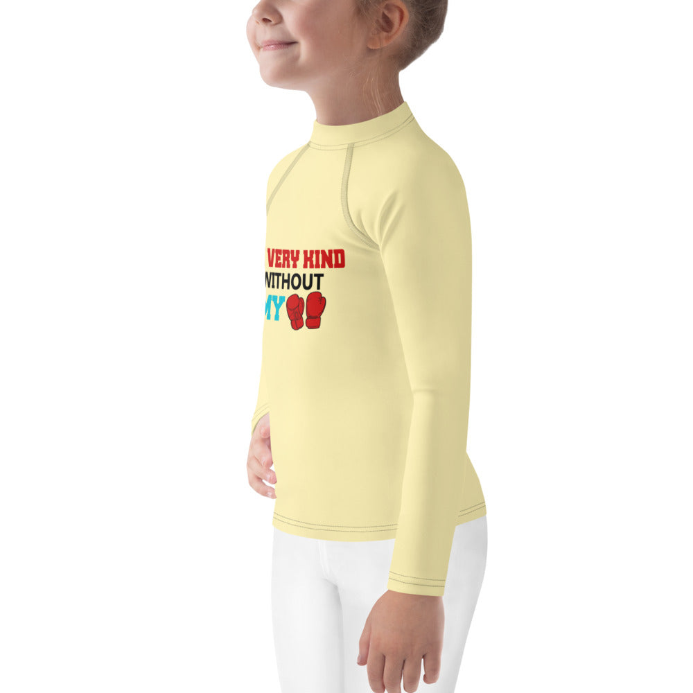 I'M VERY KIND WITHOUT MY BOXING GLOVES - Kids Rash Guard