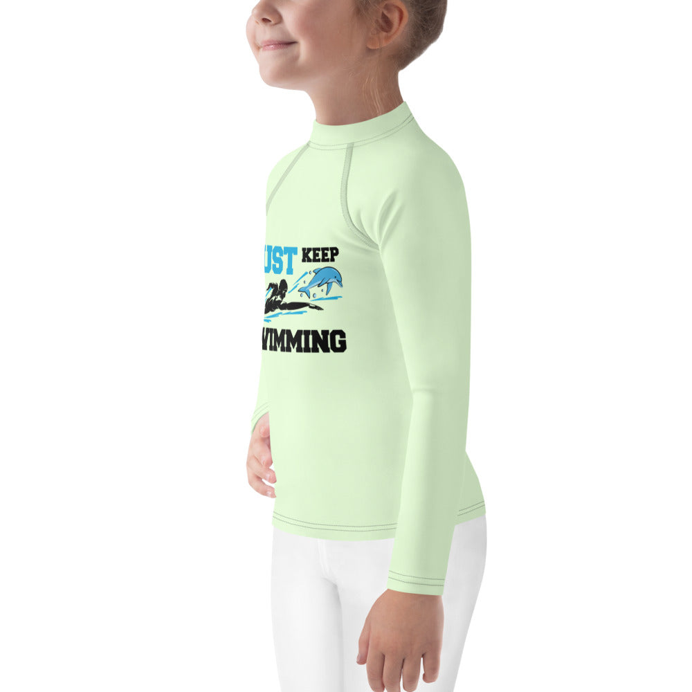 JUST KEEP SWIMMING - Kids Rash Guard