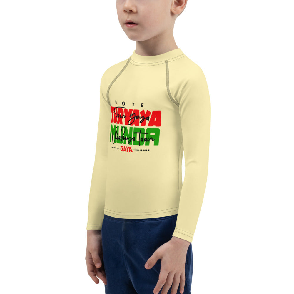 NOTE TURVAYA TAAN GAYA - Kids Rash Guard