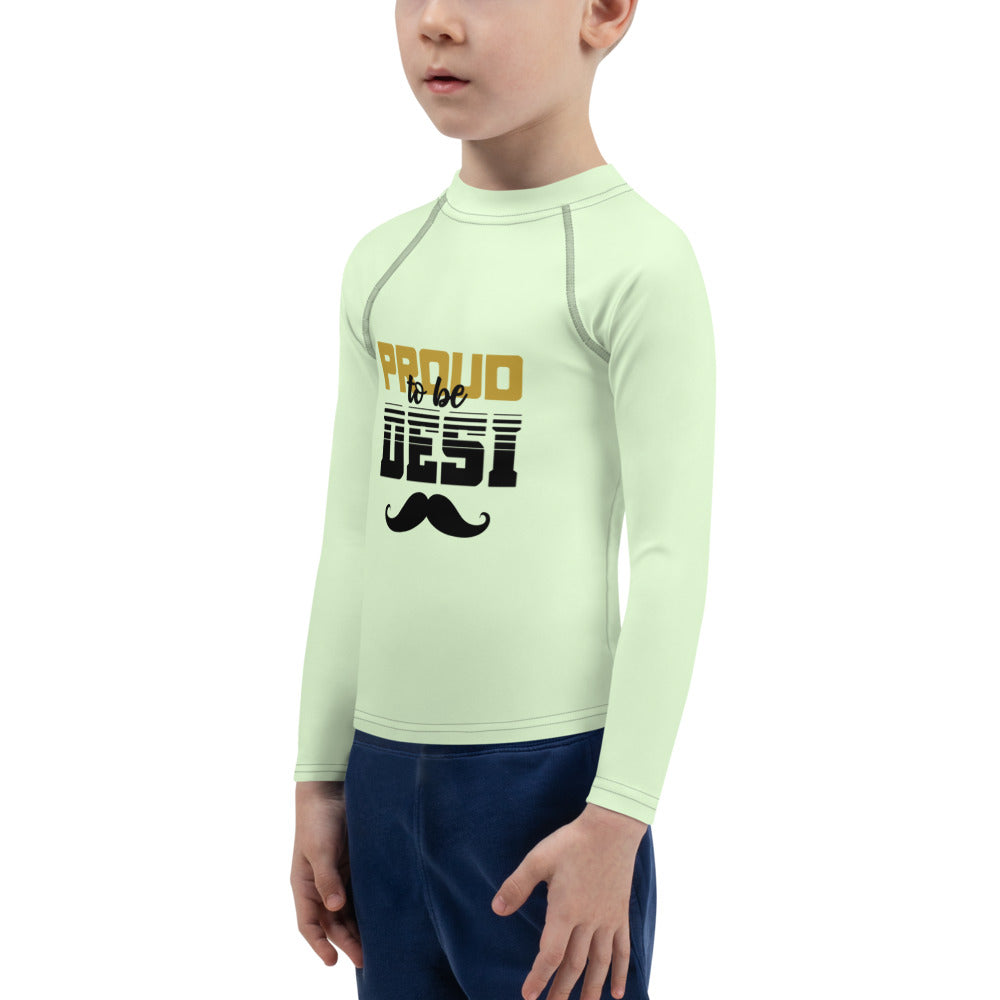 PROUD TO BE DESI - Kids Rash Guard