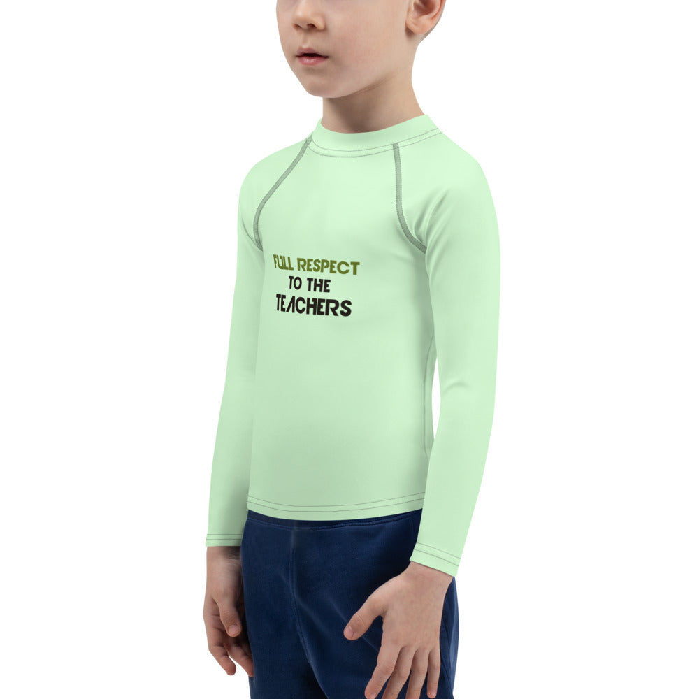 FULL RESPECT TO TEACHER - Kids Rash Guard