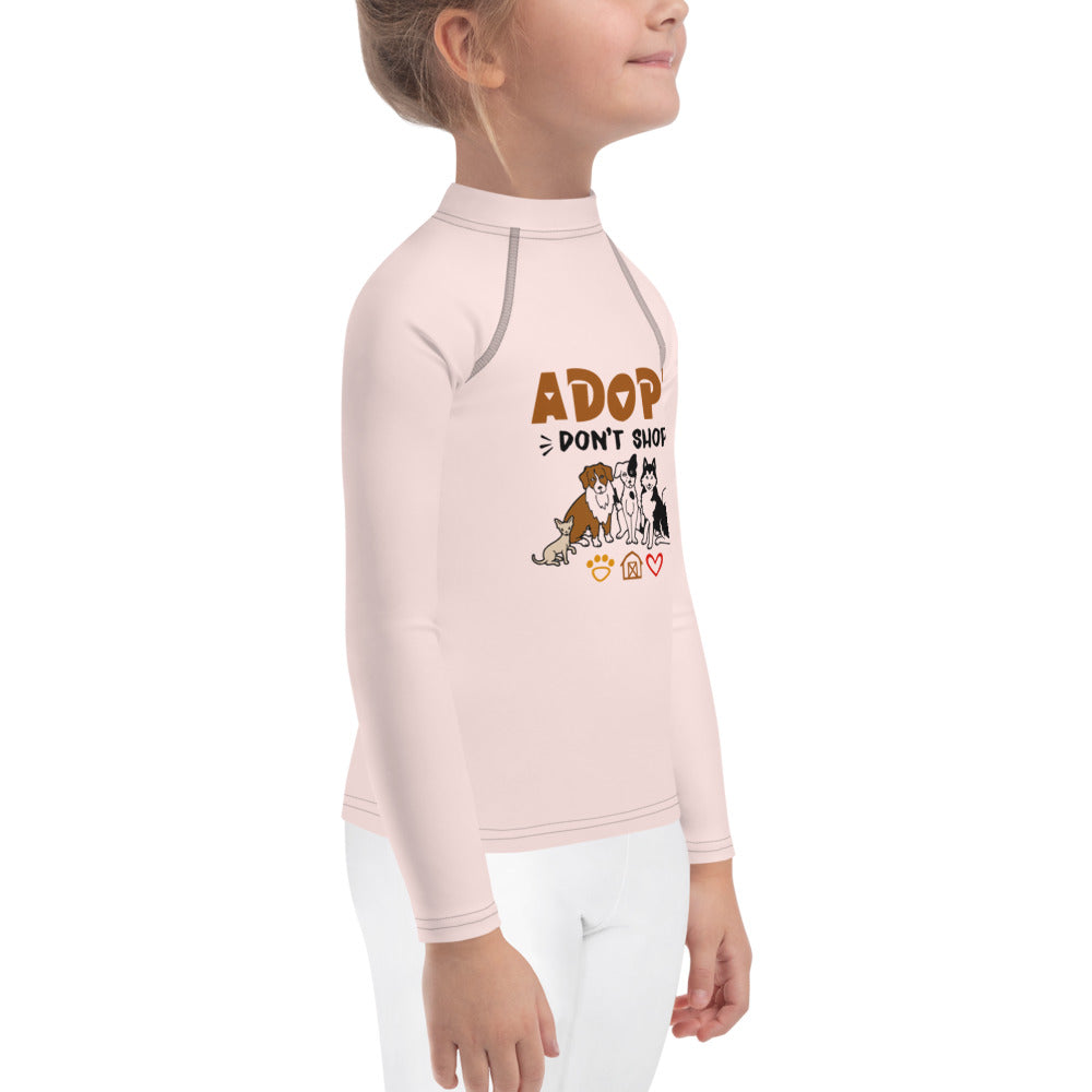 ADOPT DON'T SHOP - Kids Rash Guard