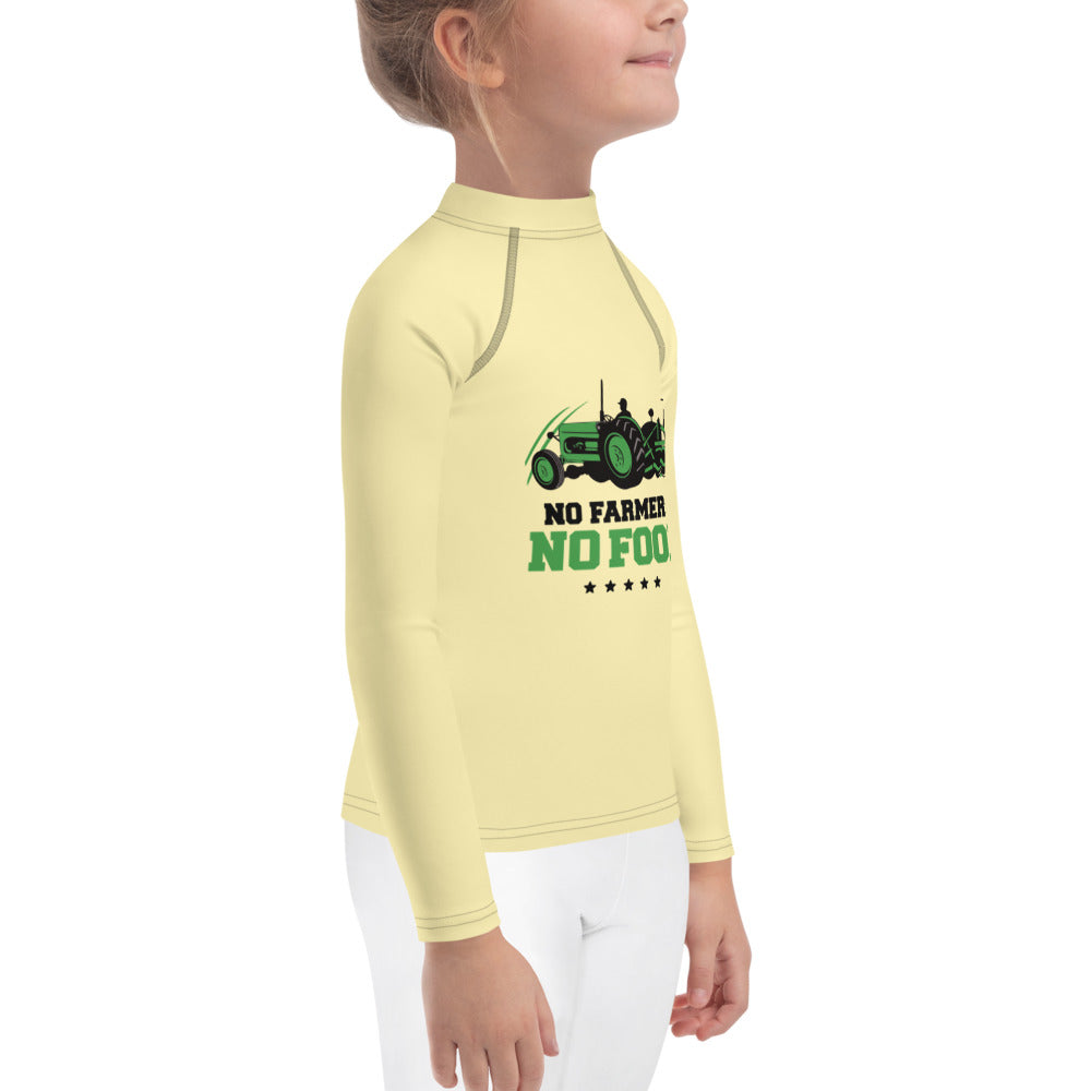 NO FARMERS NO FOOD - Kids Rash Guard