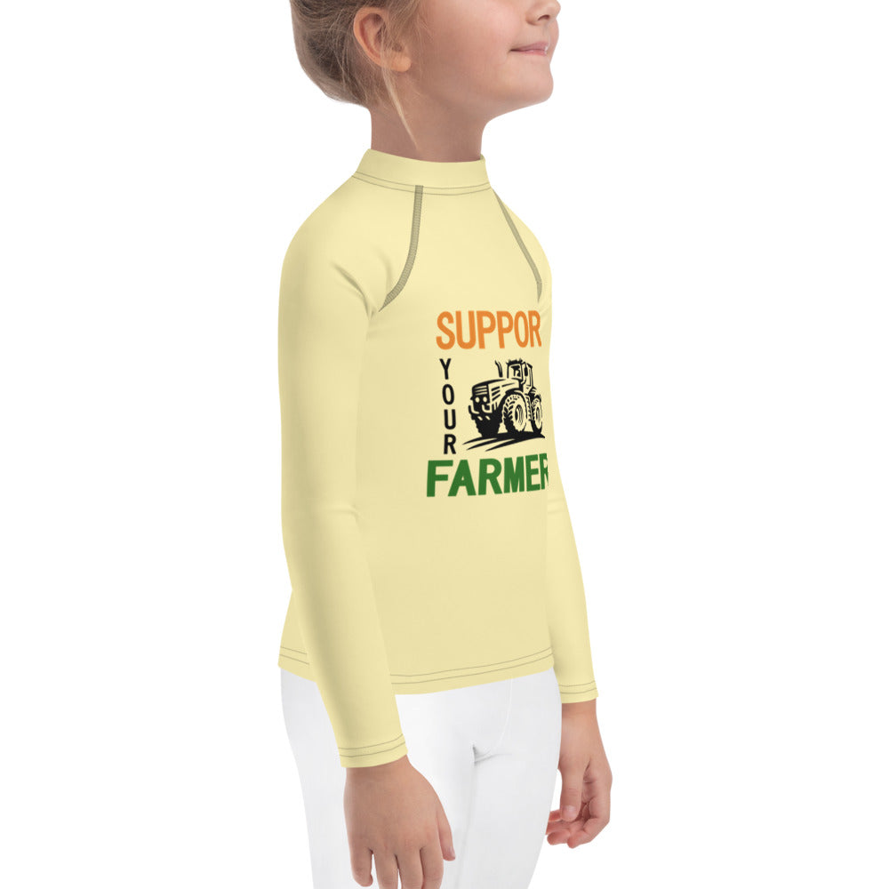 SUPPORT YOUR LOCAL FARMERS - Kids Rash Guard