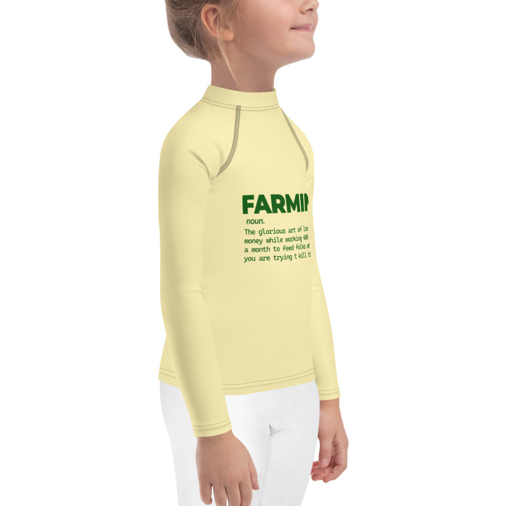 FARMING - Kids Rash Guard