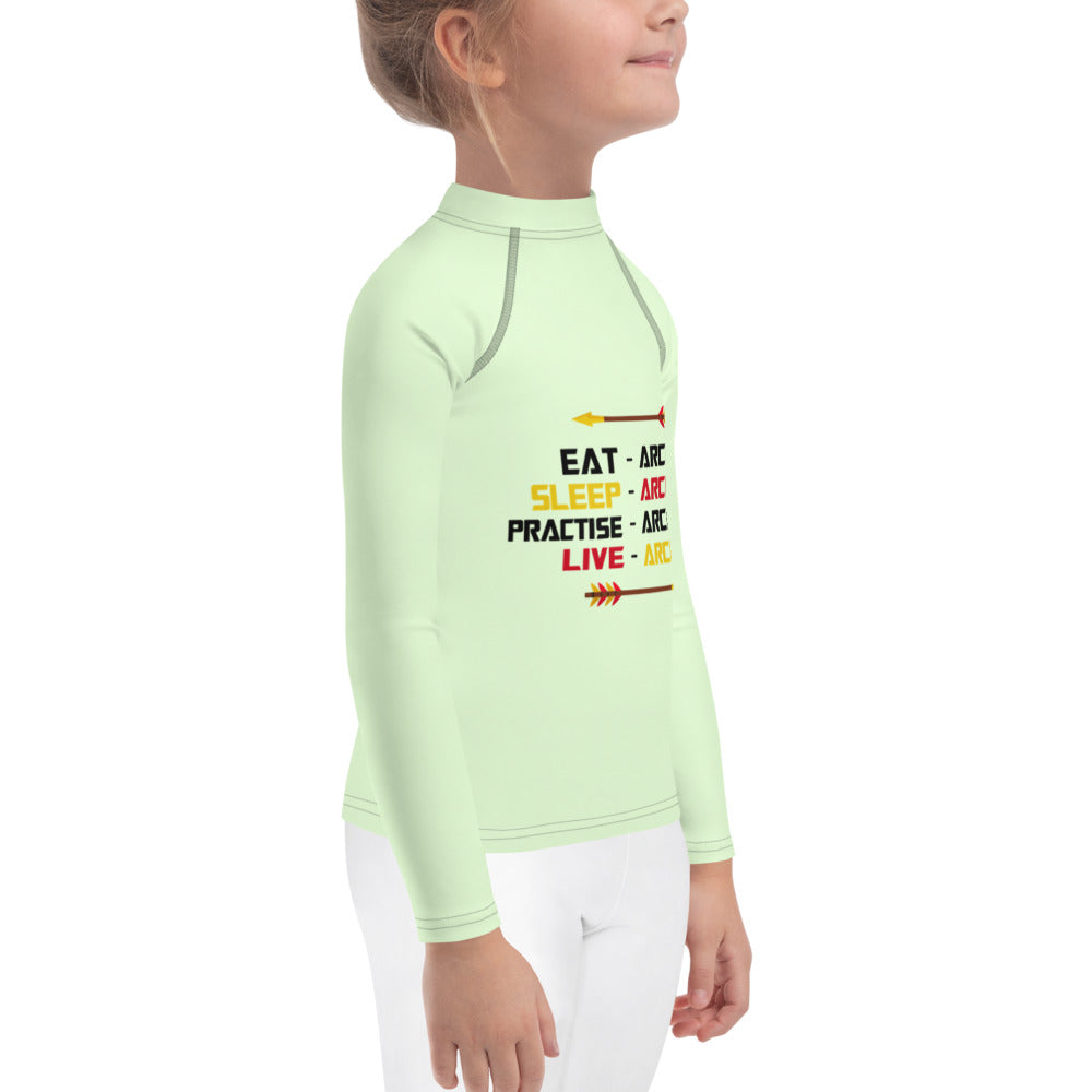 EAT-ARCHERY... - Kids Rash Guard