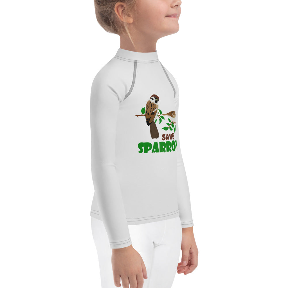 SAVE SPARROWS - Kids Rash Guard