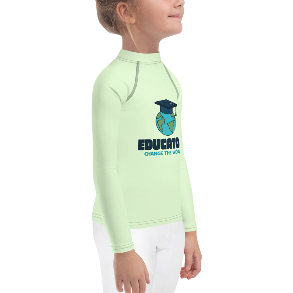 EDUCATORS CHANGE THE WORLD - Kids Rash Guard