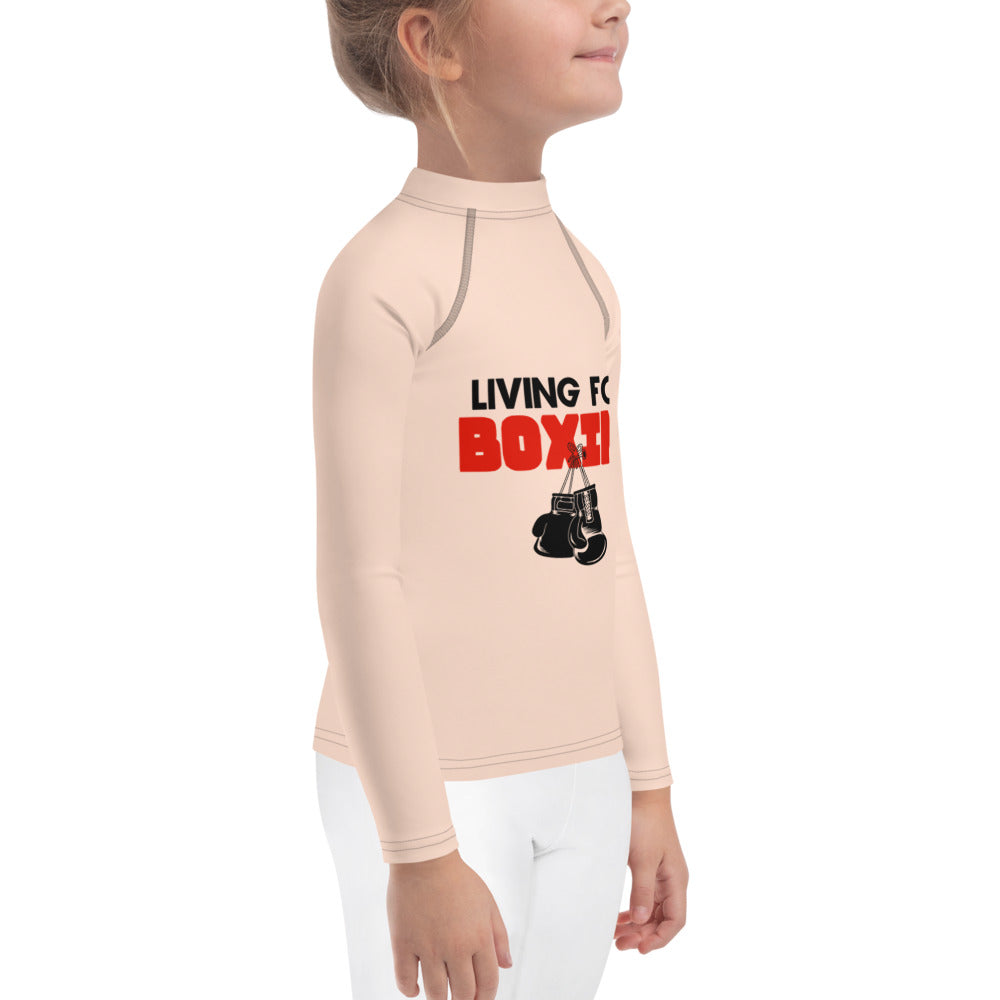 LIVING FOR BOXING - Kids Rash Guard