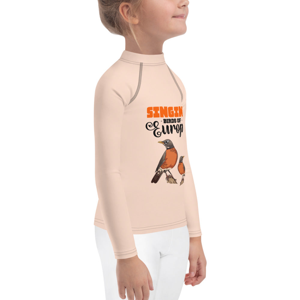 SINGING BIRDS OF EUROPE - Kids Rash Guard