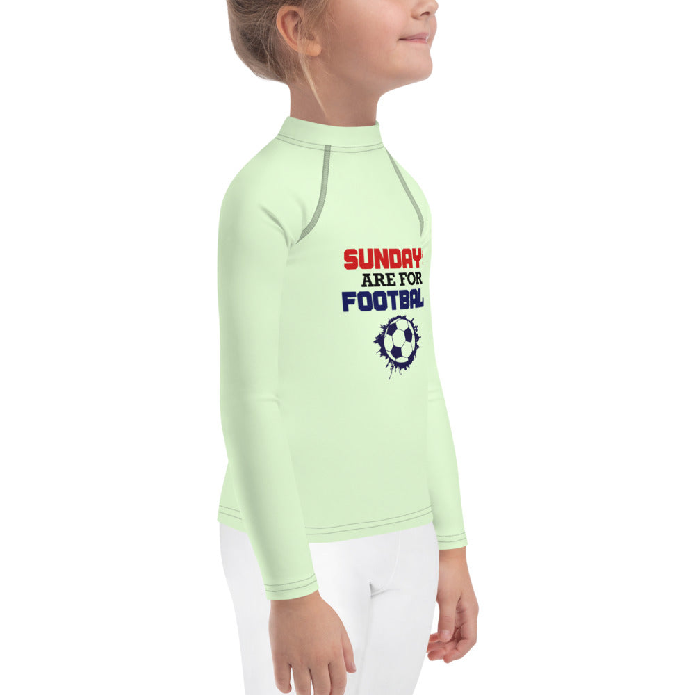 SUNDAYS ARE FOR FOOTBALL - Kids Rash Guard