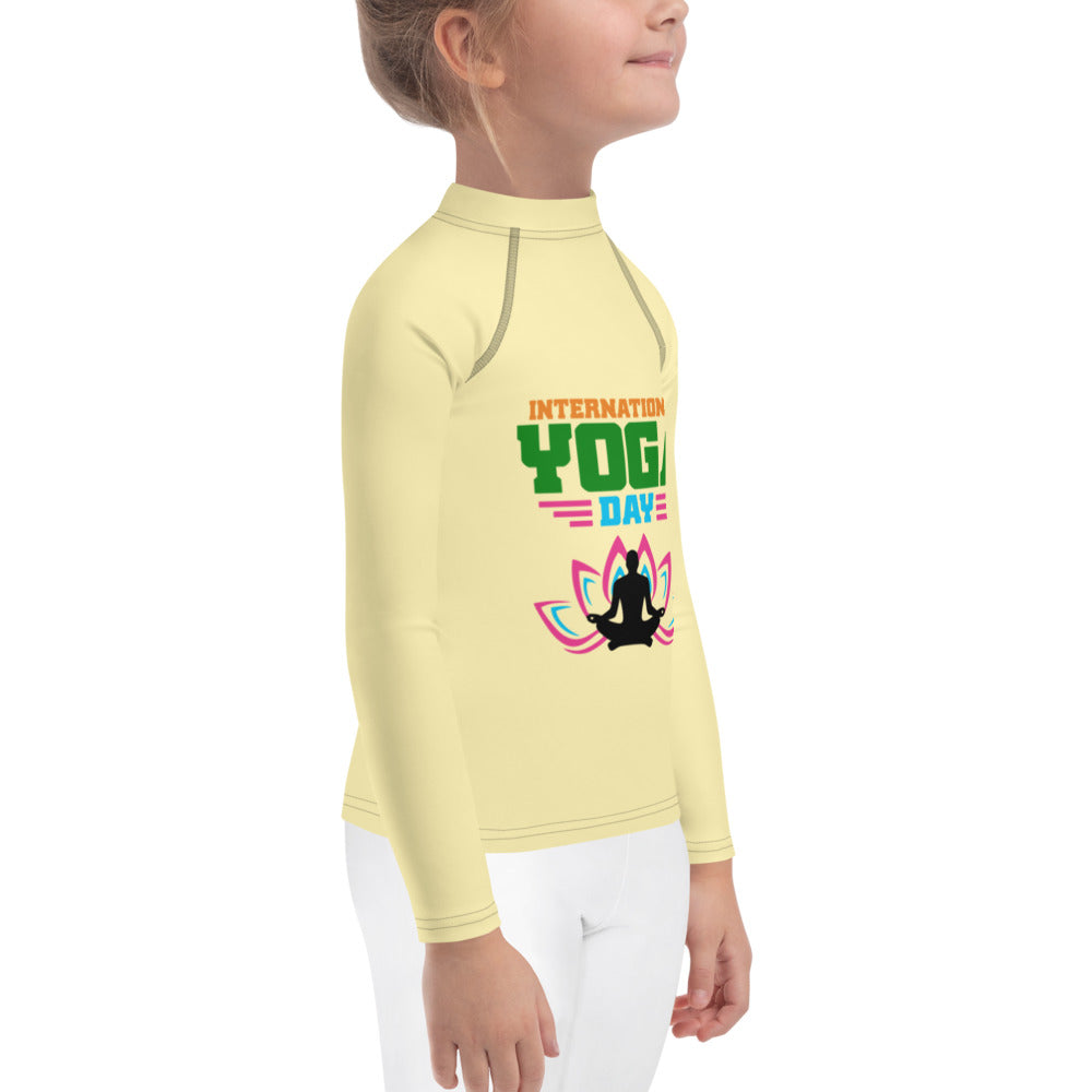 INTERNATIONAL YOGA DAY - Kids Rash Guard