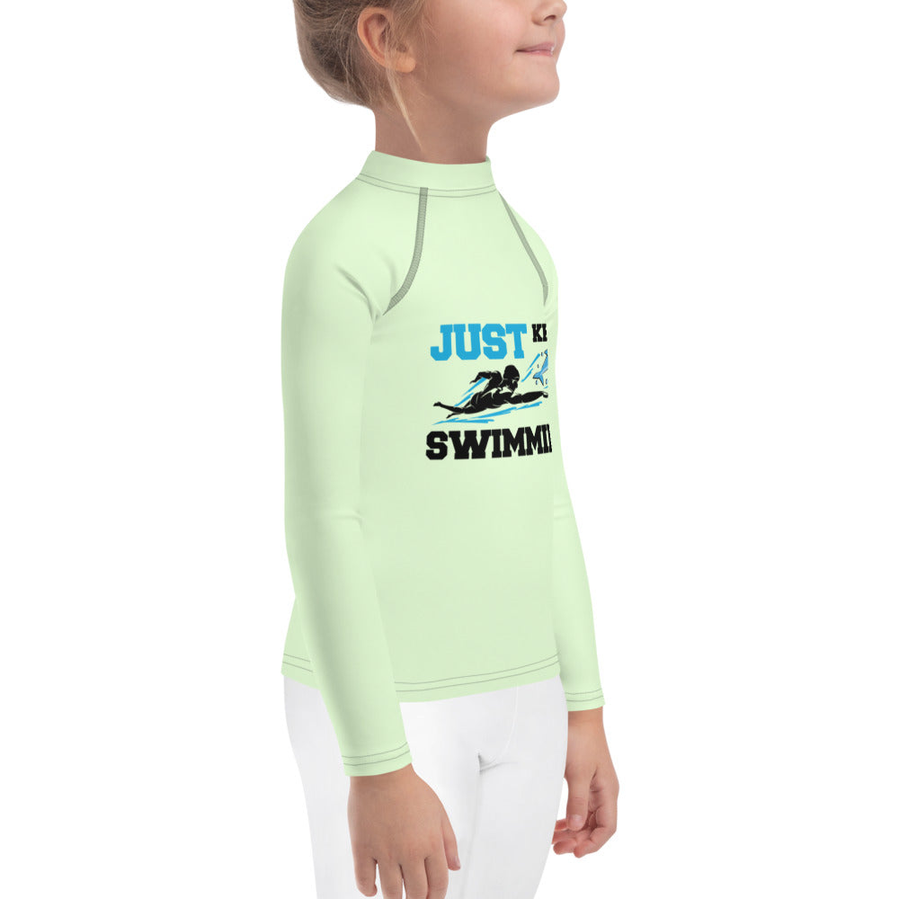 JUST KEEP SWIMMING - Kids Rash Guard