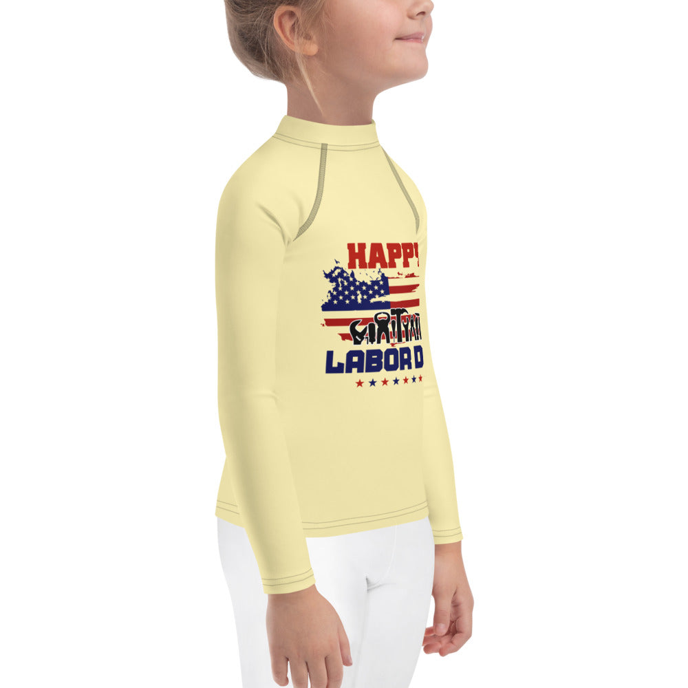 HAPPY LABOR DAY - Kids Rash Guard