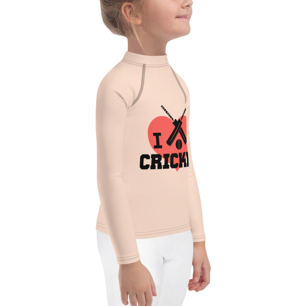 I LOVE CRICKET - Kids Rash Guard