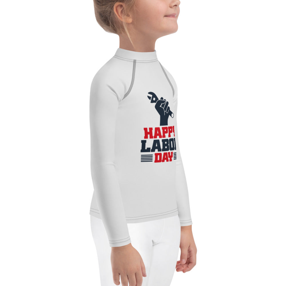 HAPPY LABOR DAY - Kids Rash Guard