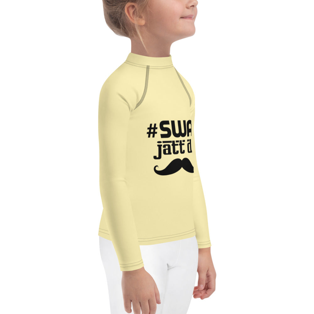 SWAG JATT DA - Kids Rash Guard