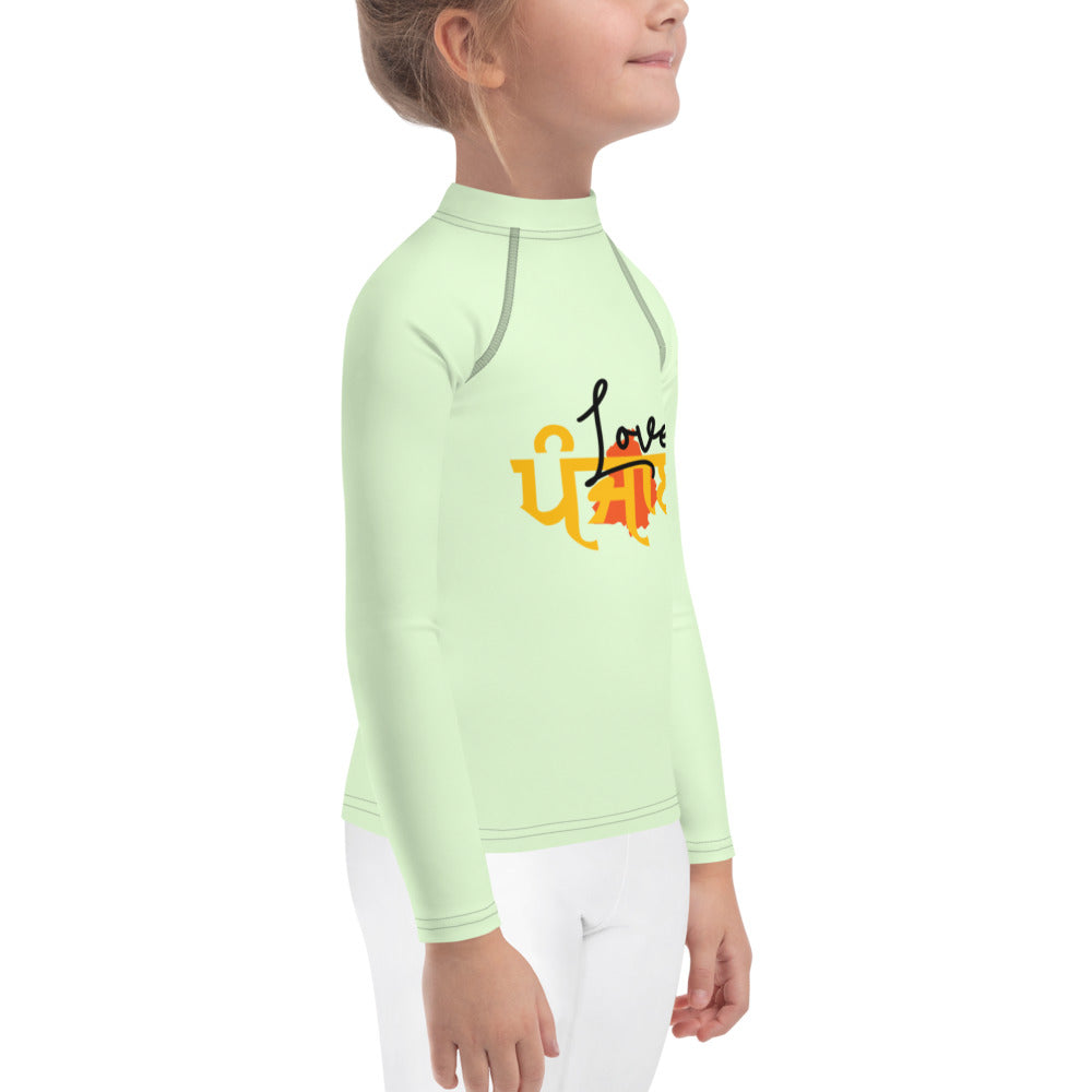 LOVE PUNJAB - Kids Rash Guard