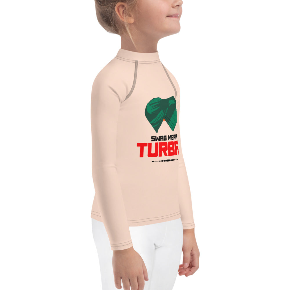 SWAG MERA TURBAN - Kids Rash Guard