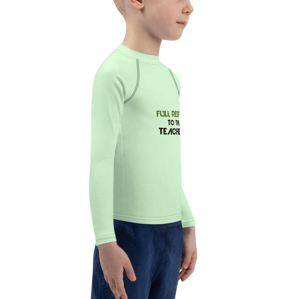 FULL RESPECT TO TEACHER - Kids Rash Guard