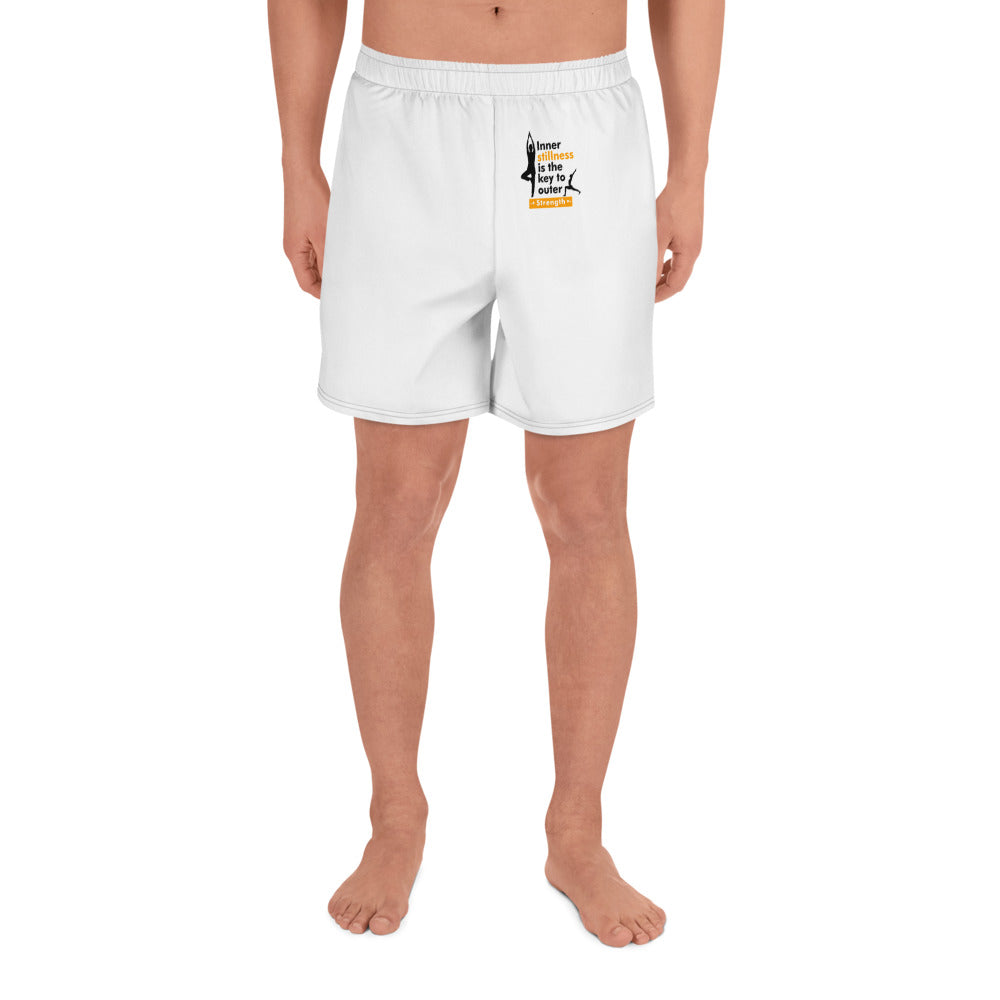 INNER STILLNESS IS THE KEY - Men's Athletic Long Shorts