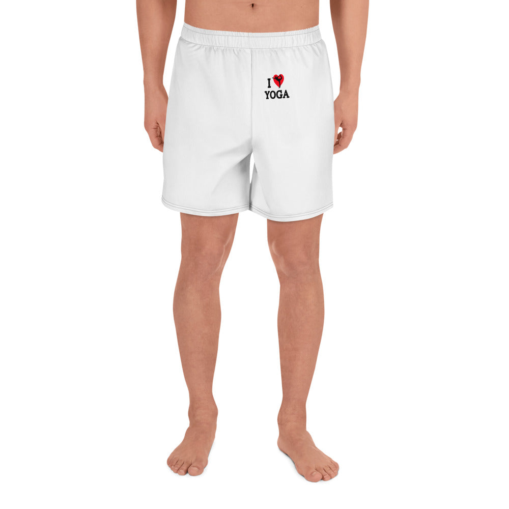 I LOVE YOGA - Men's Athletic Long Shorts