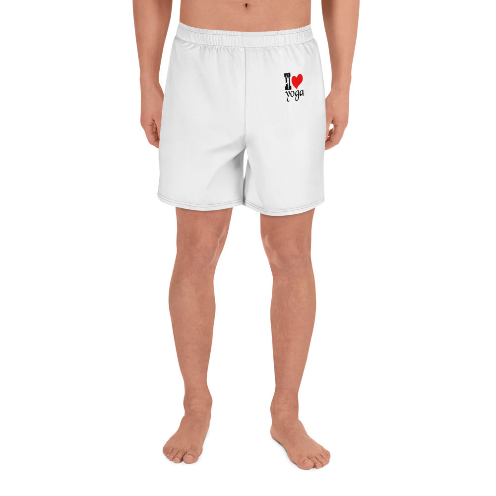 I LOVE YOGA - Men's Athletic Long Shorts