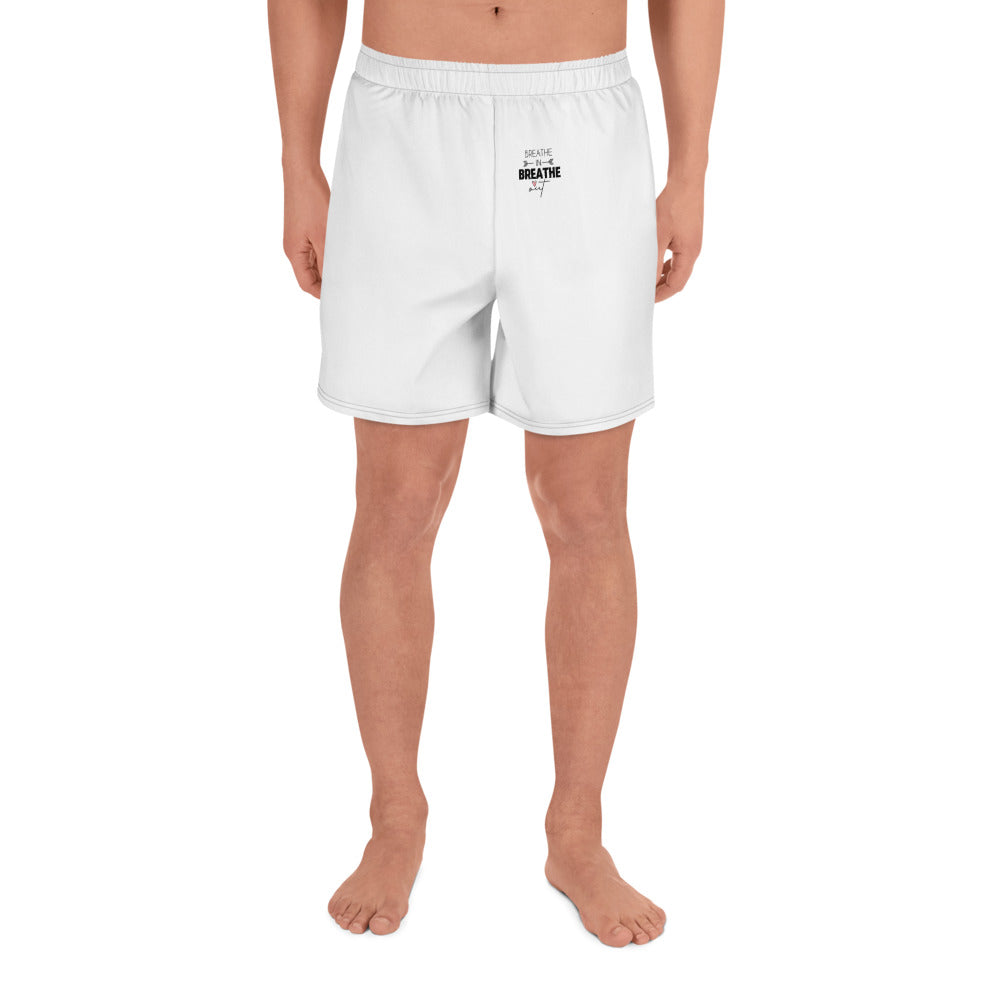 BREATHE IN BREATHE OUT - Men's Athletic Long Shorts