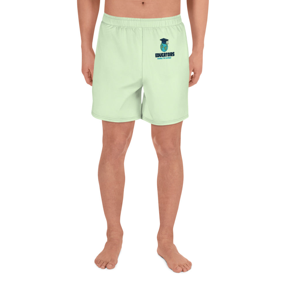 EDUCATORS CHANGE THE WORLD - Men's Athletic Long Shorts