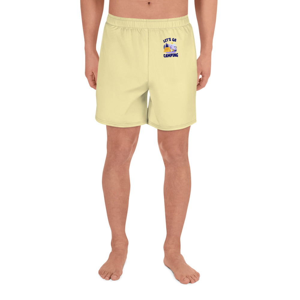 LET'S GO CAMPING - Men's Athletic Long Shorts