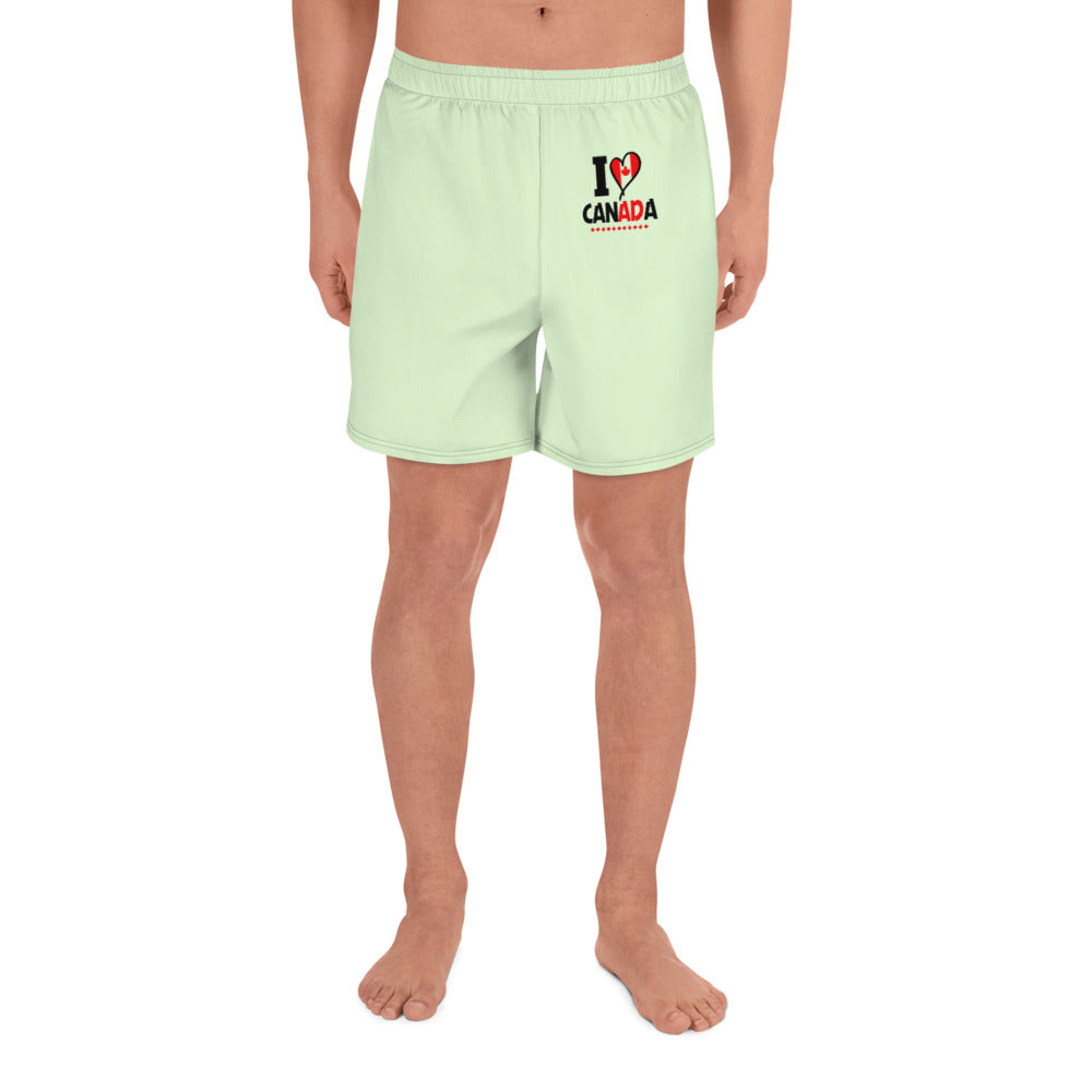 I LOVE CANADA - Men's Athletic Long Shorts