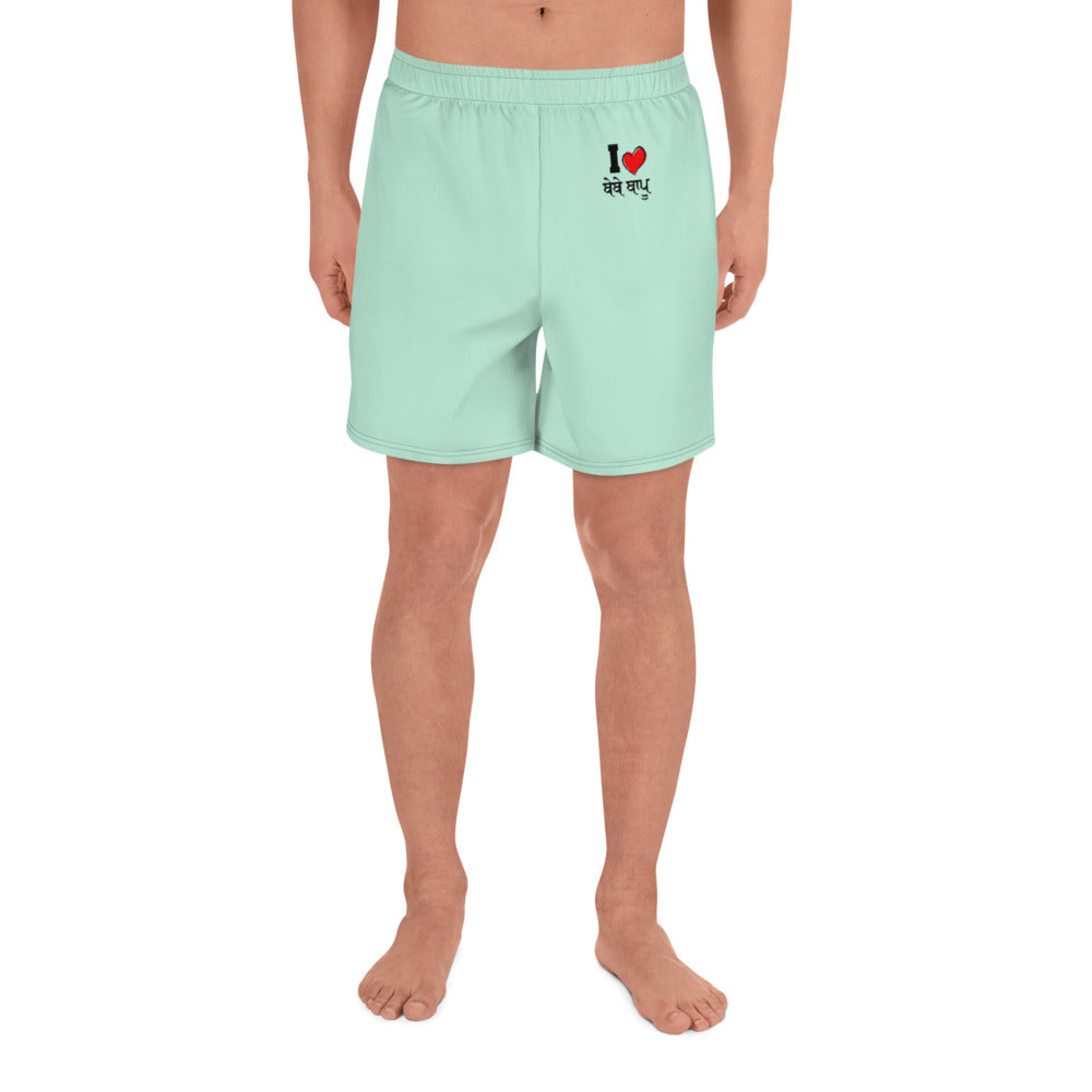 I LOVE BEBE BAPPU - Men's Athletic Long Shorts