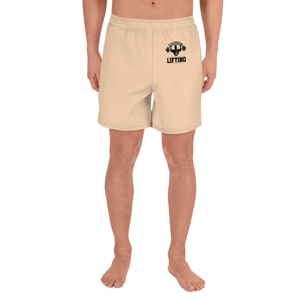 I'D RATHER BE LIFTING - Men's Athletic Long Shorts