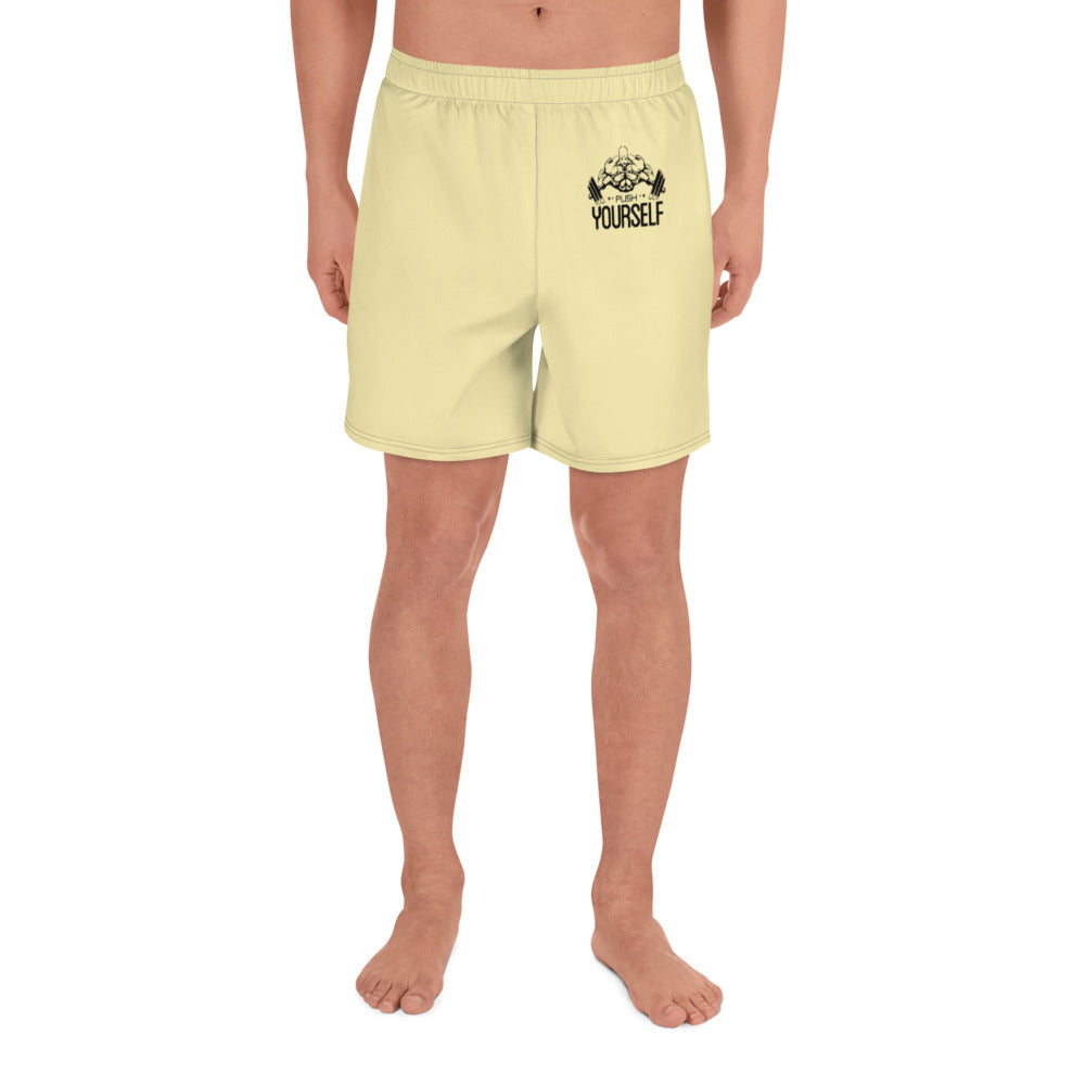 PUSH YOURSELF - Men's Athletic Long Shorts