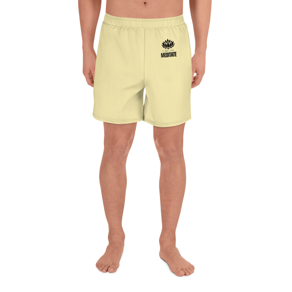 DON'T HATE MEDITATE - Men's Athletic Long Shorts